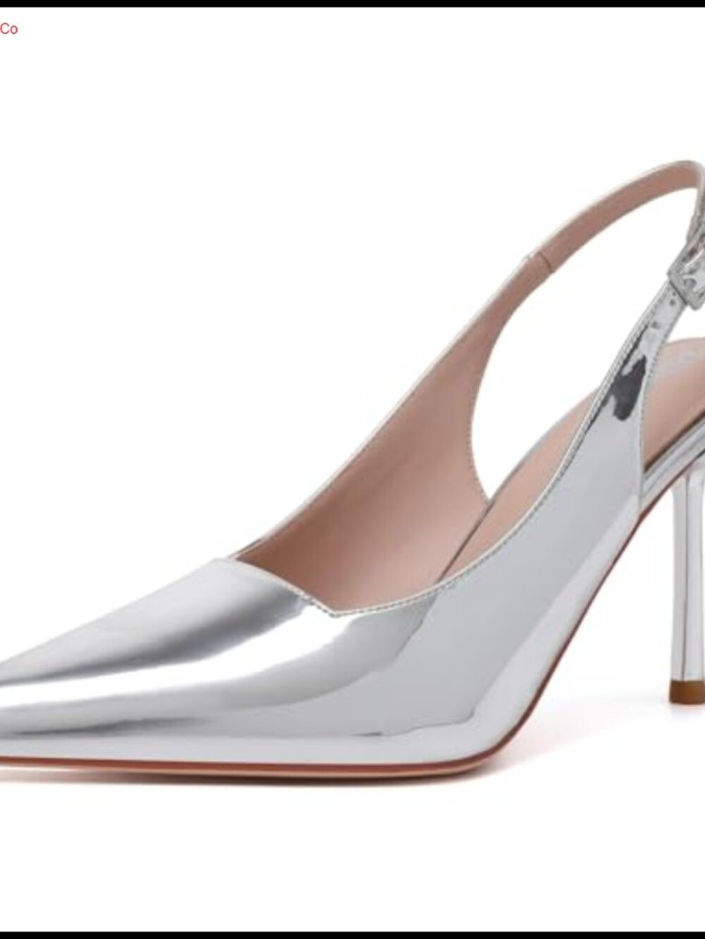Slingback Pumps Pointy Closed Toe High Heels Dressy Evening Wedding Party